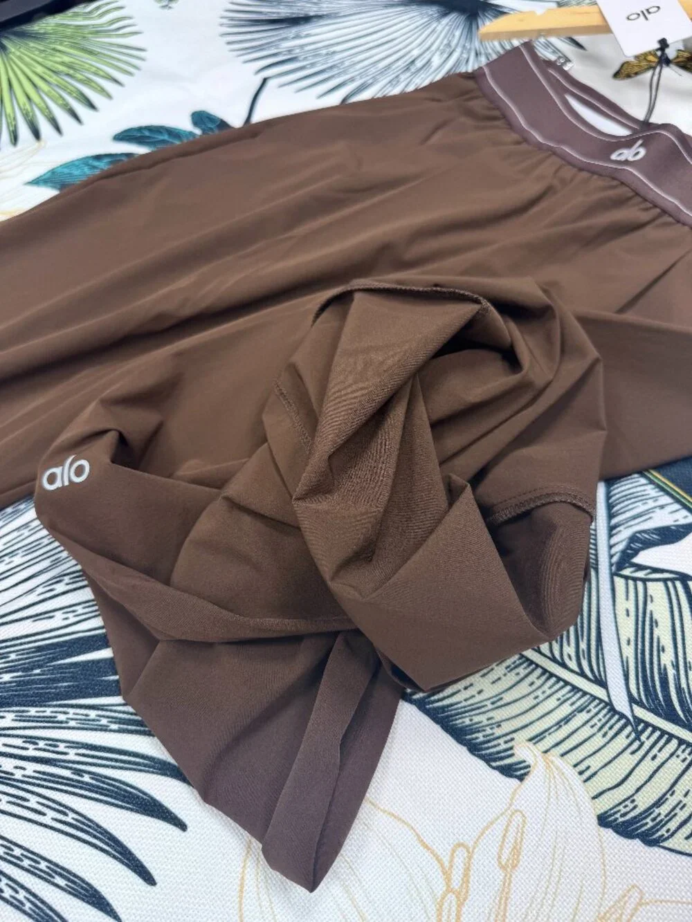 ALO Yoga Suit Up Trouser🤎💓Espresso Coffee Brown ( Regular ) Casual Office /NWT - Picture 5 of 7